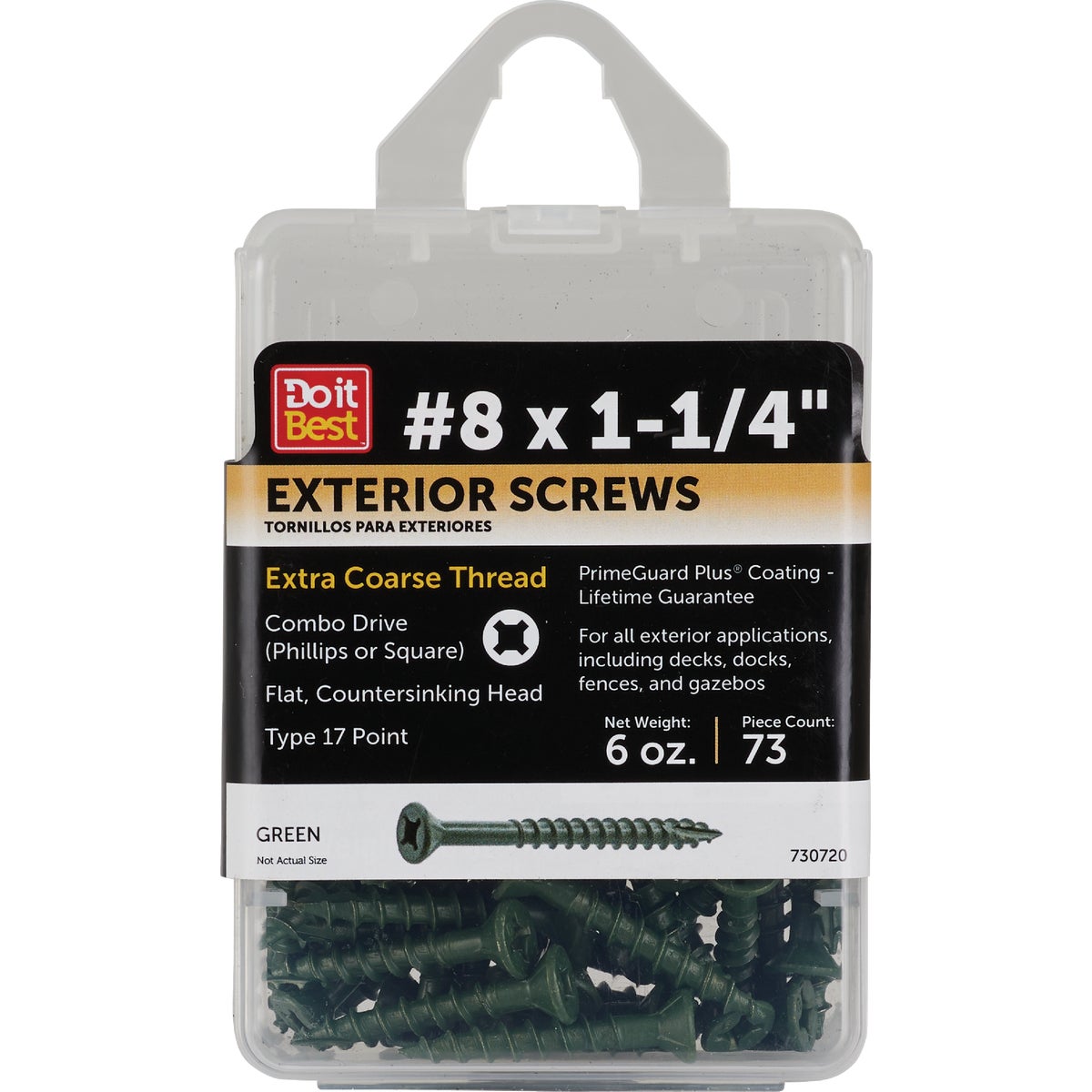 Do it #8 x 1-1/4 In. Primeguard Plus Premium-Coated Combo Bugle-Head Exterior Screw (6 Oz. Pack)  Image 1