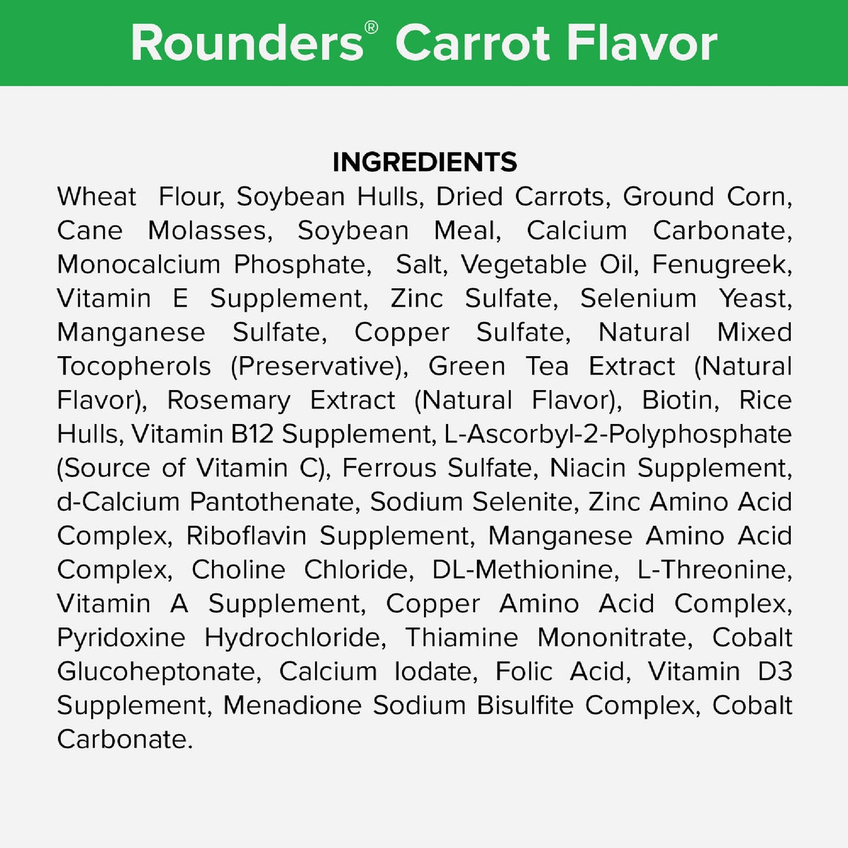 Kent Rounders 30 Oz. Carrot Horse Treats Image 3