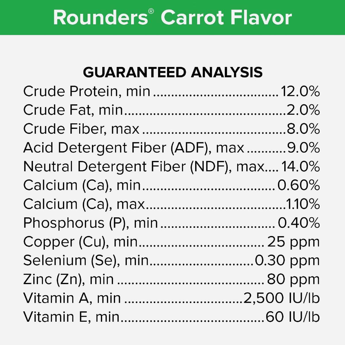 Kent Rounders 30 Oz. Carrot Horse Treats Image 4