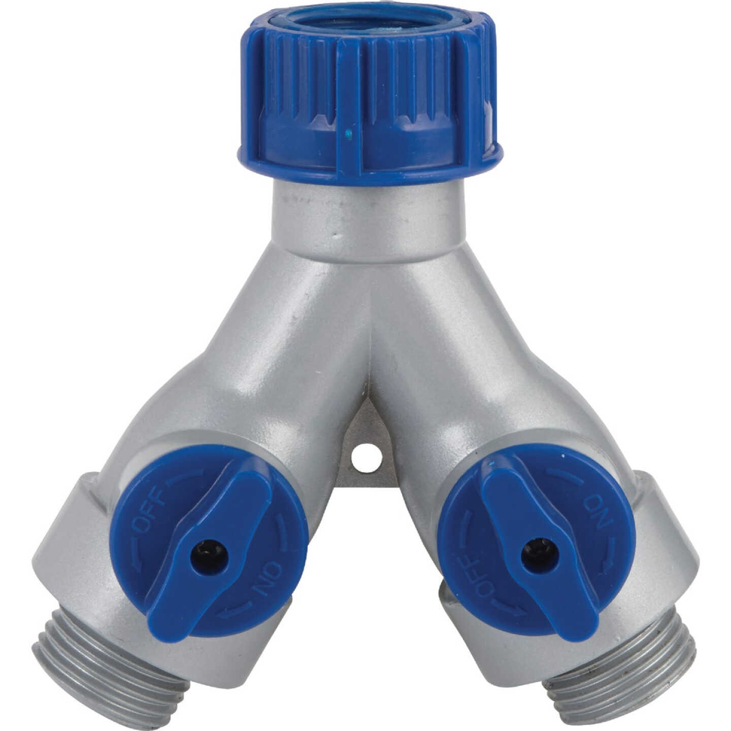Best Garden Poly Full Flow Y-Connector Hose Shutoff Valve Image 1