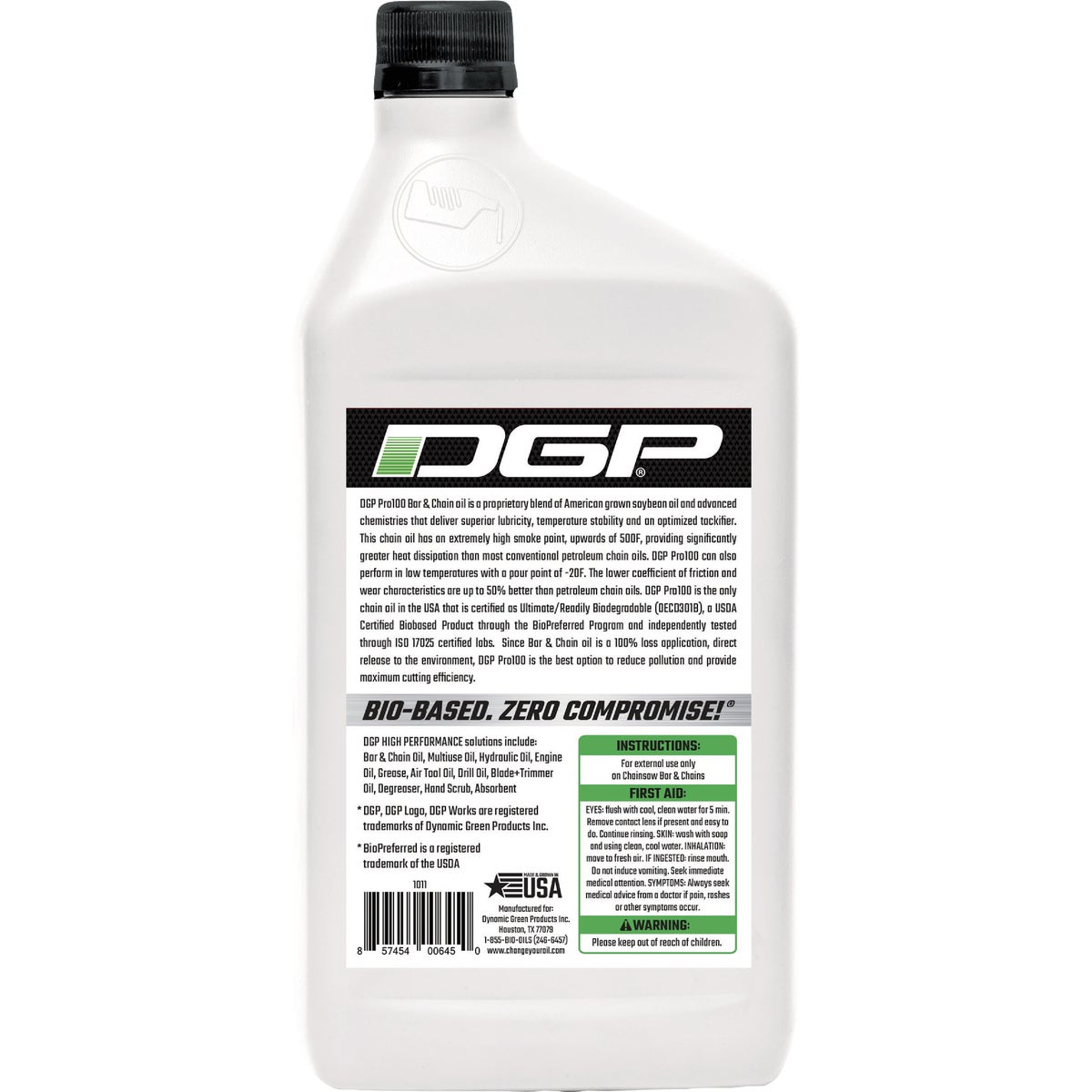 DGP 32 Oz. Bar & Chain Pro 100 Biodegradable Oil Image 2