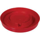 Farm-Tuff 1 Gal. Screw-On Red Polypropylene Poultry Waterer Base Image 1