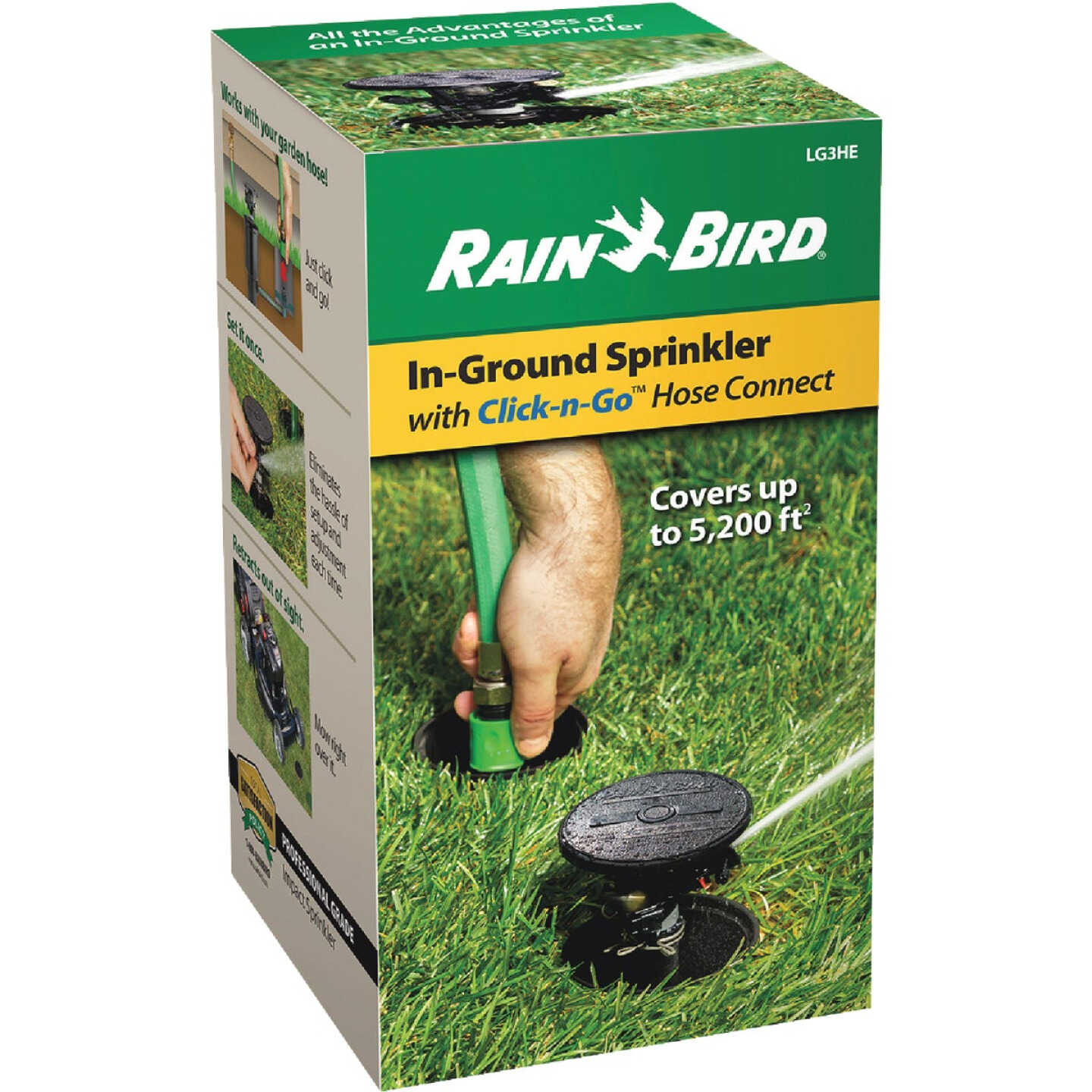 LG3HE In-Ground Sprinkler with Click-n-Go Hose Connect Image 2