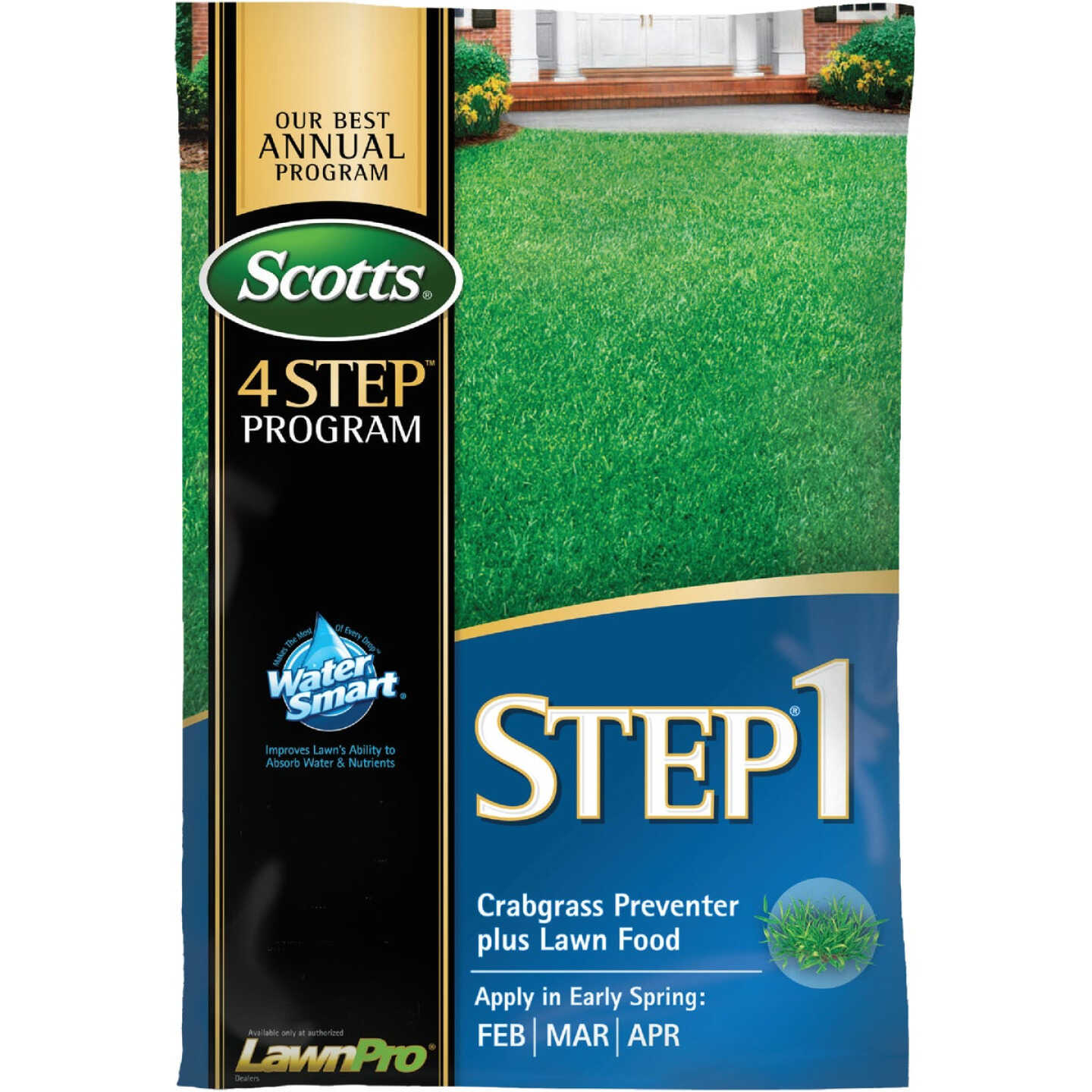 Scotts 4 Step Program Step 1 40.28 Lb. 15,000 Sq. Ft. Crabgrass Preventer Plus Lawn Food Image 1
