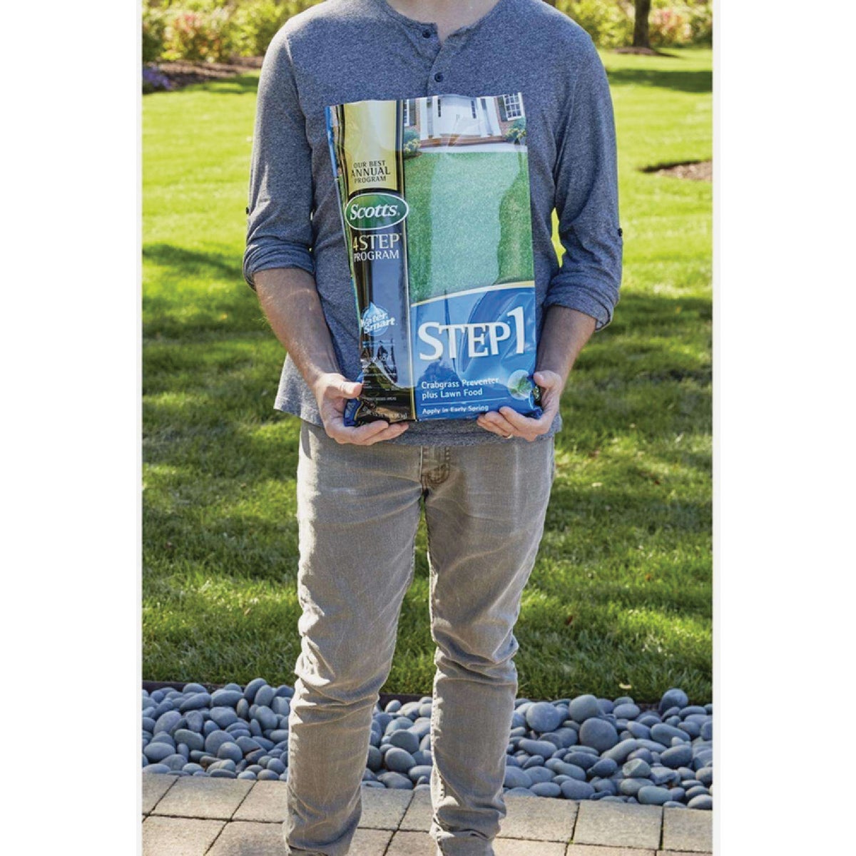 Scotts 4 Step Program Step 1 40.28 Lb. 15,000 Sq. Ft. Crabgrass Preventer Plus Lawn Food Image 6
