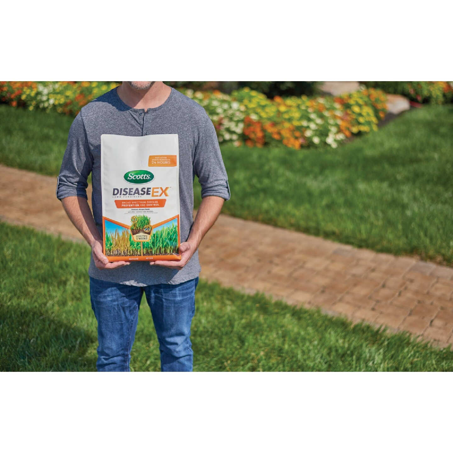 Scotts DiseaseEx 10 Lb. 5000 Sq. Ft. Broad Spectrum Disease Prevention and Control Lawn Fungicide Image 5