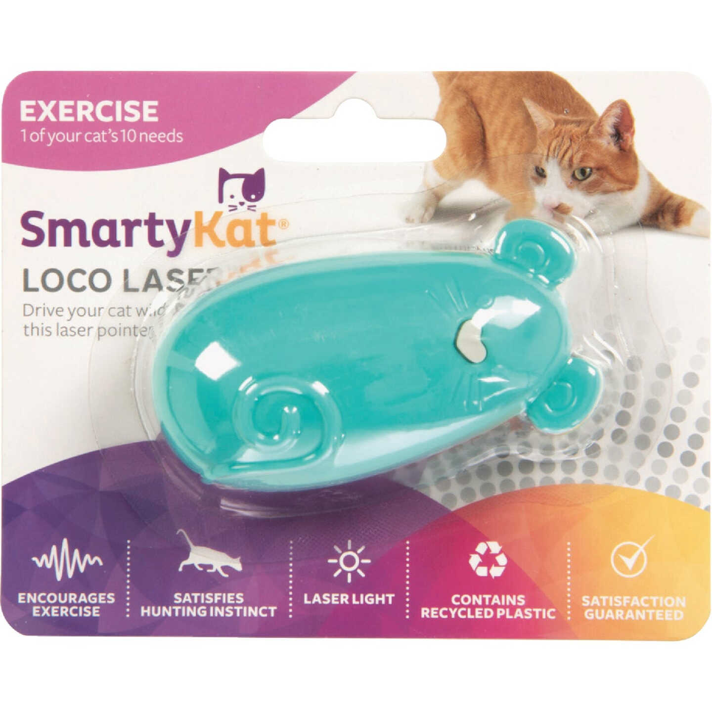 SmartyKat Loco Laser Electronic Light Laser Cat Toy Image 1