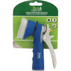 Best Garden Metal 5-Pattern Nozzle with Comfort Grip, Blue & Gray Image 2