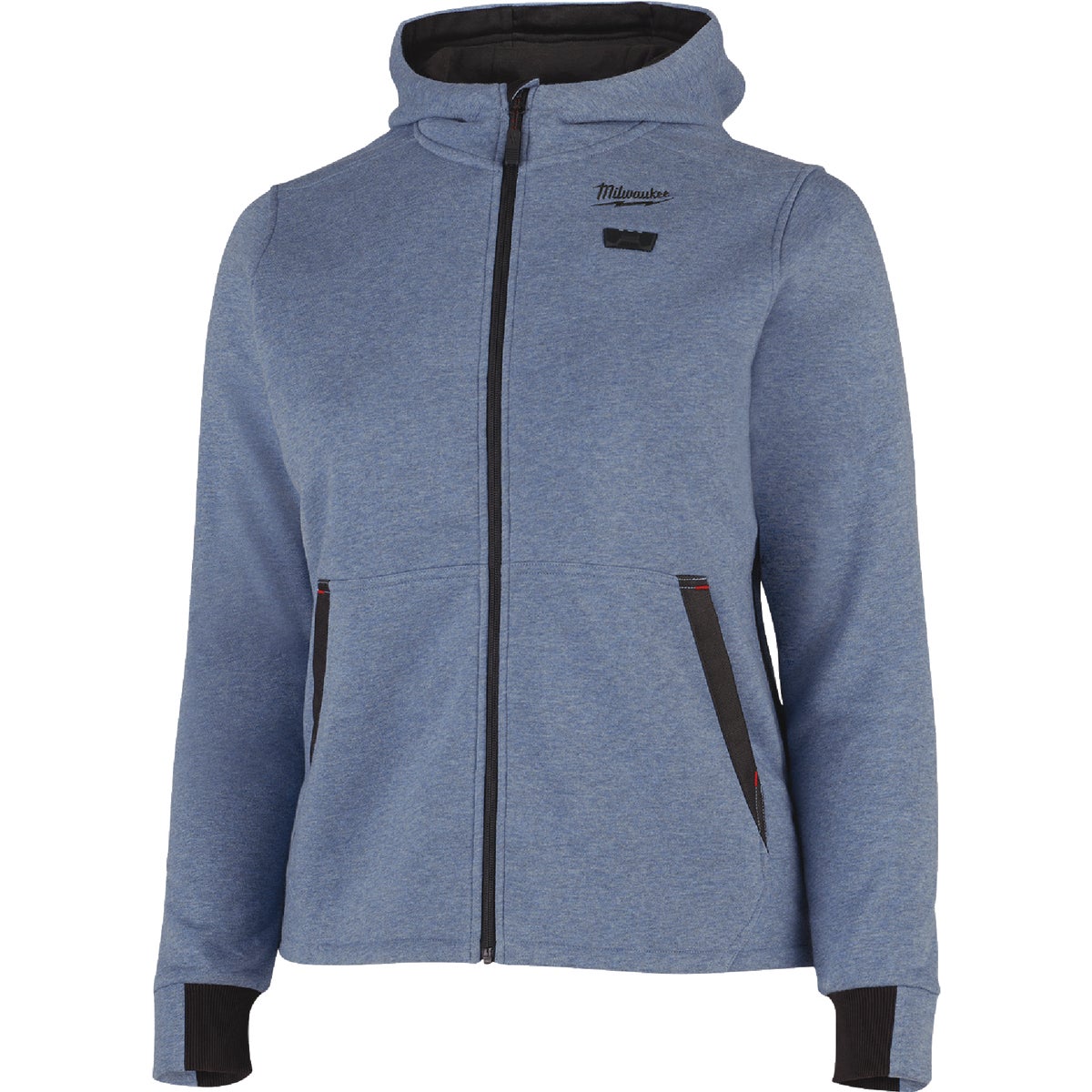 Milwaukee M12 Women's Medium Blue Full-Zip Heated Hoodie Kit Image 8