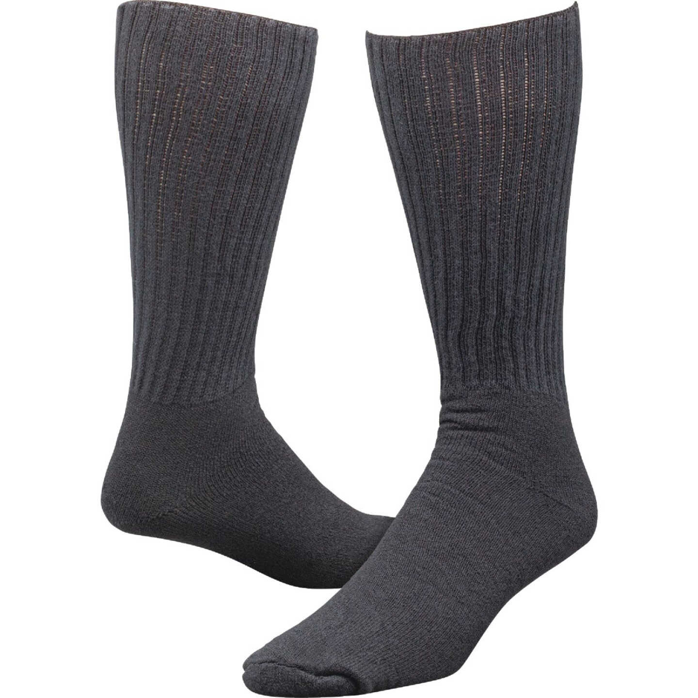 Railroad Sock King Size Black Crew Sock (2-Pack) Image 1