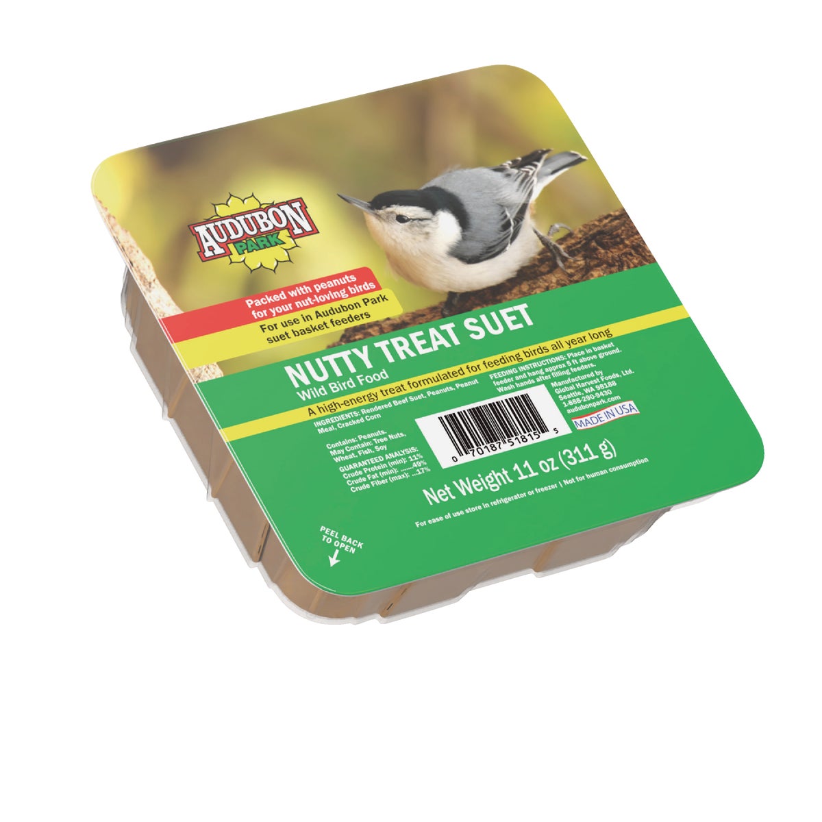 Audubon Park 11 Oz. Nutty Treat Suet