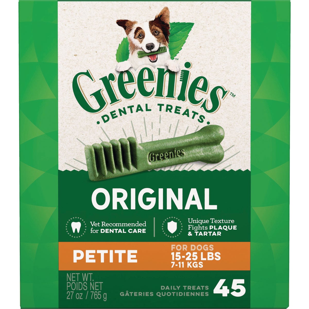 Greenies Petite Small Dog Original Flavor Dental Dog Treat (45-Pack) Image 1