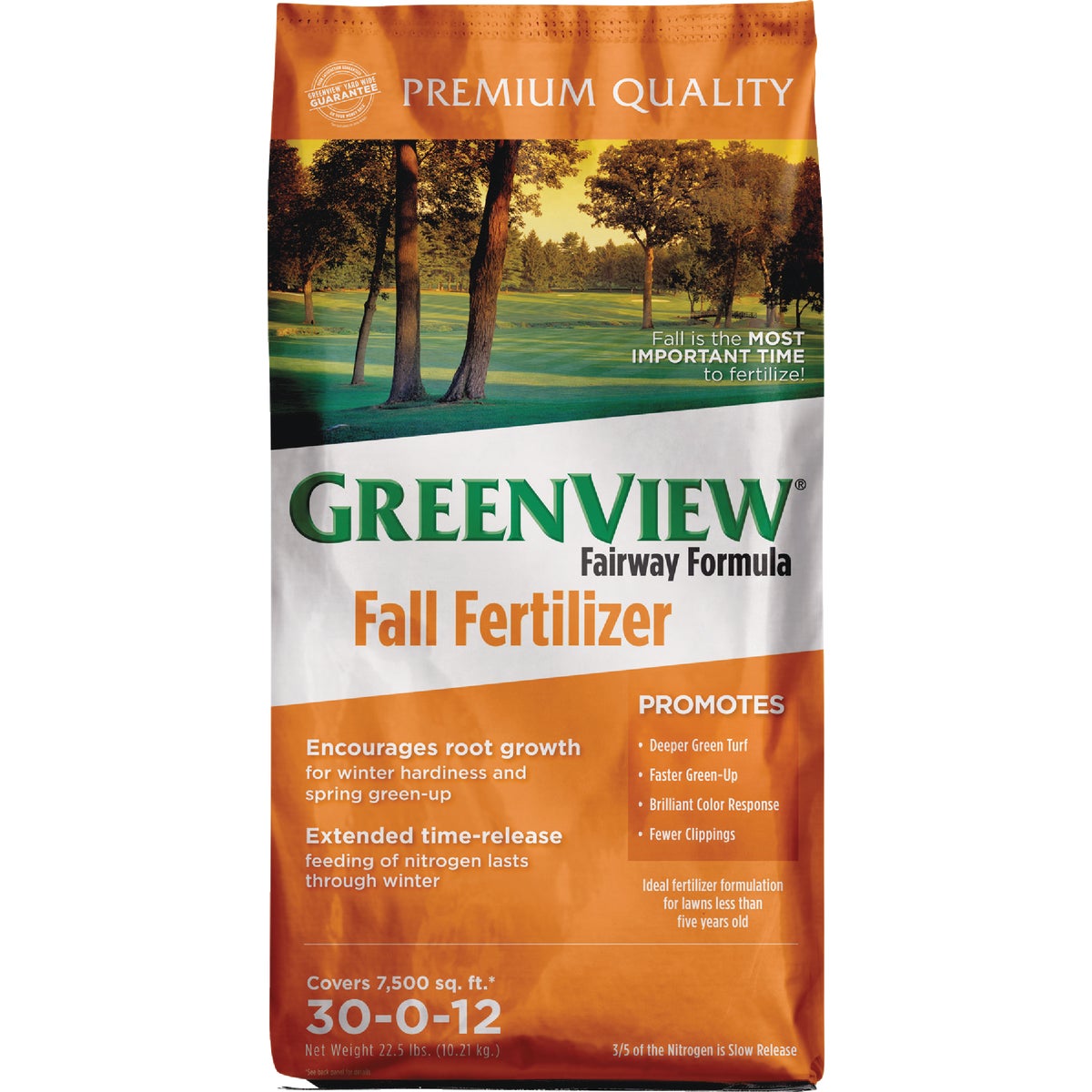 GreenView Fairway Formula 22.5 Lb. 7500 Sq. Ft. 30-0-12 Fall Fertilizer