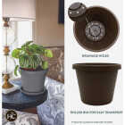 HC Companies 12 In. Black Classic Planter Image 2