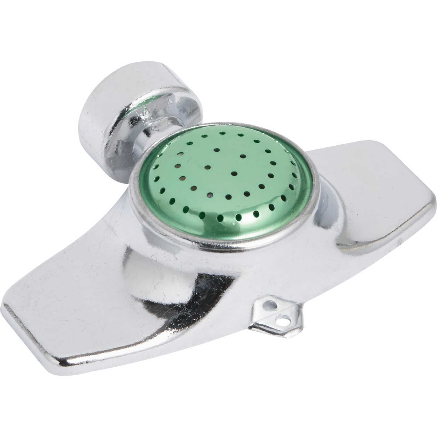 Best Garden Metal 30 Ft. Dia. Spot Stationary Sprinkler, Metallic & Green Image 3