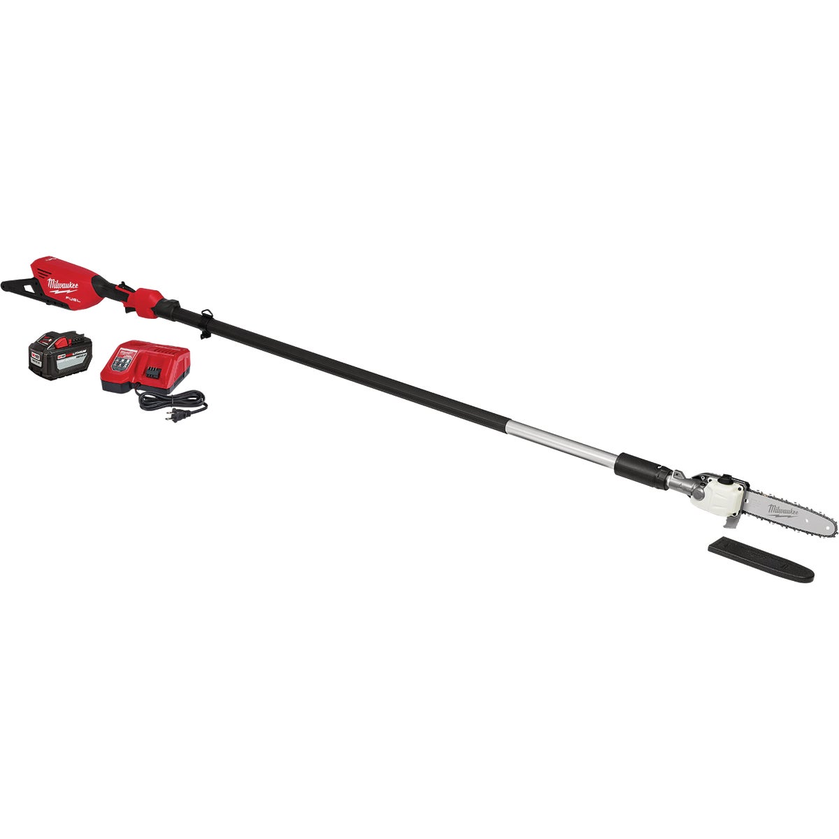 Milwaukee M18 FUEL Brushless 10 In. Telescoping Cordless Pole Saw Kit with 12.0 Ah Battery & Charger