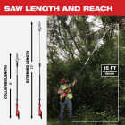 Milwaukee M18 FUEL Brushless 10 In. Telescoping Cordless Pole Saw Kit with 12.0 Ah Battery & Charger Image 8