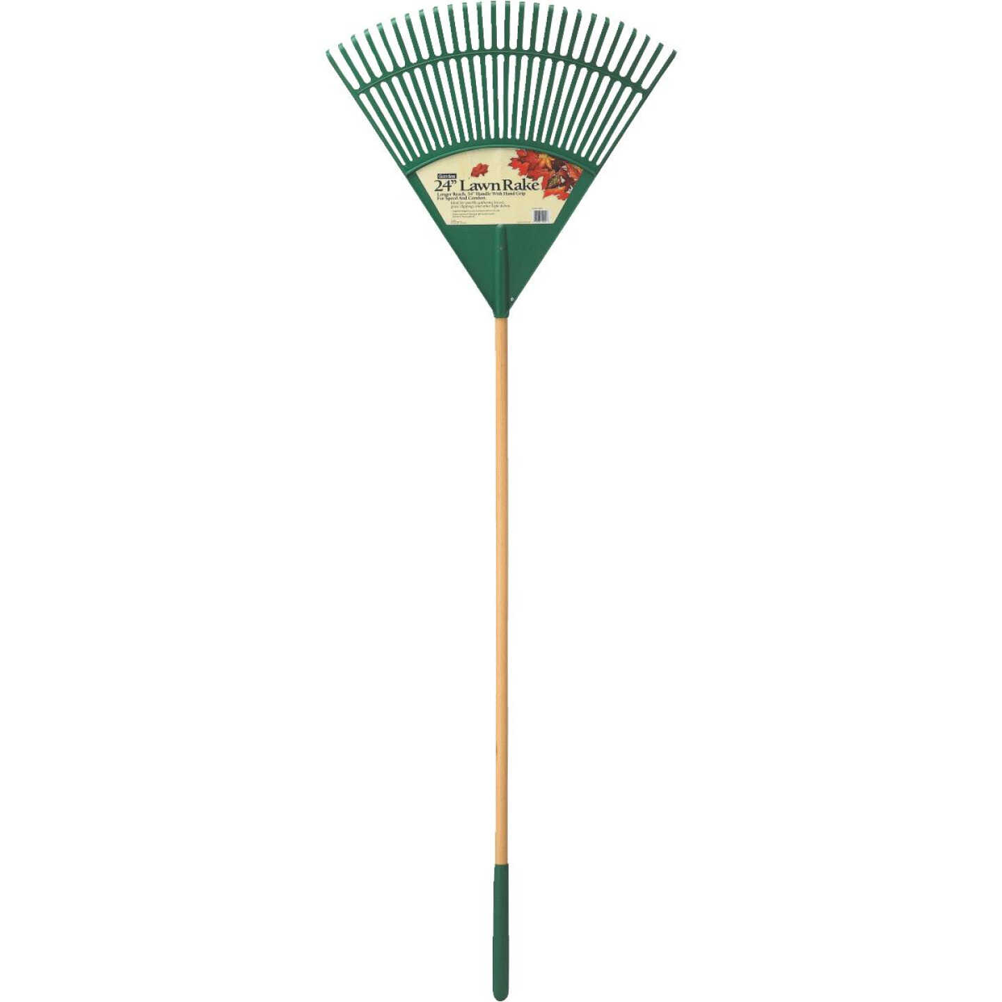 Gardex 54 In. Wood Handle 26-Tine Leaf Rake Image 2