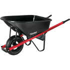 Truper 6 Cu. Ft. Steel Wheelbarrow Image 2