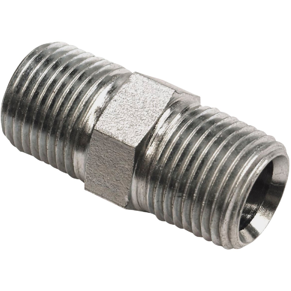 Apache 1/2 In. Male Pipe x 1/2 In. Male Pipe Straight Hydraulic Hose Adapter Image 1