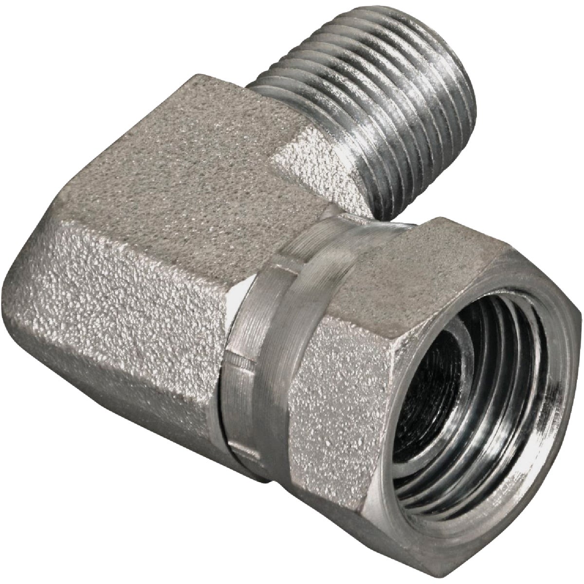 Apache 1/2 In. Male Pipe x 1/2 In. Female Pipe Swivel 90 Deg. Hydraulic Hose Adapter Image 1