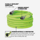 Flexzilla 5/8 In. Dia. x 75 Ft. L. Drinking Water Safe Garden Hose with SwivelGrip Connections Image 3