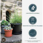 HC Companies 10 In. Stone Classic Saucer Image 3