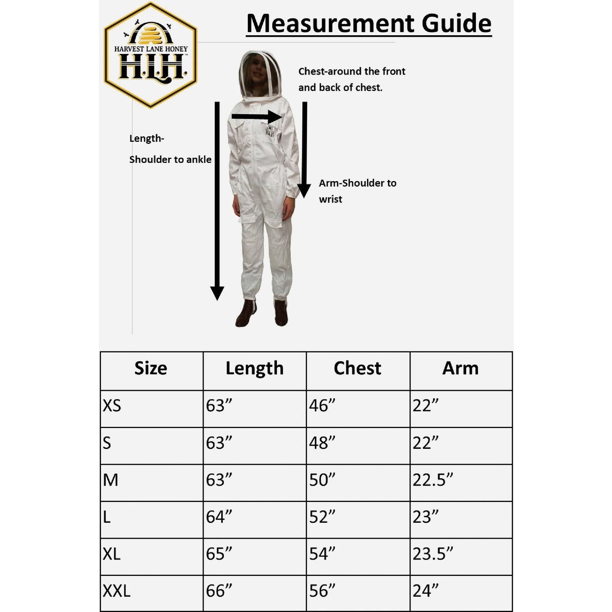 Harvest Lane Honey XL Polyester & Cotton Blend Beekeeping Jacket Image 3