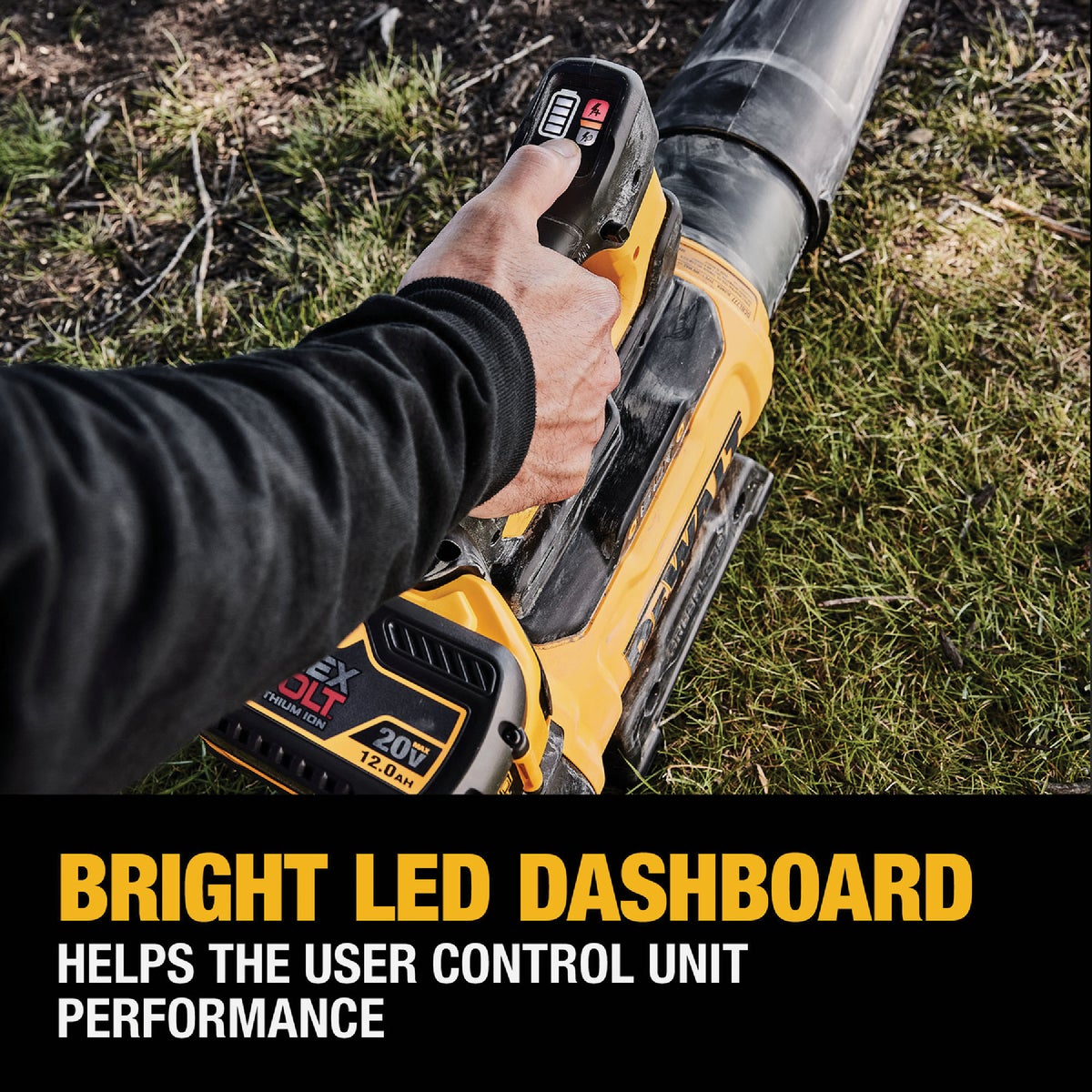 DEWALT 60V MAX Brushless High Power Cordless Blower Kit with FLEXVOLT 12.0 Ah Battery & Fast Charger Image 6