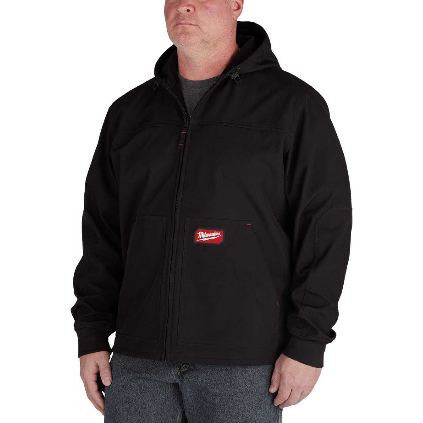 Milwaukee FREEFLEX Men's 3XL Black Softshell Hooded Jacket Image 1