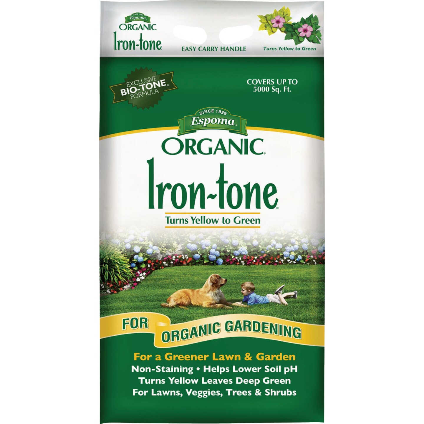 Espoma Organic 20 Lb. 3-0-3 Iron-tone Granular Plant Food Image 1