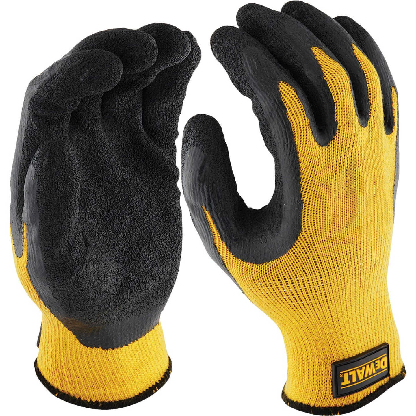 DEWALT Men's Large Gripper Rubber Coated Glove Image 3
