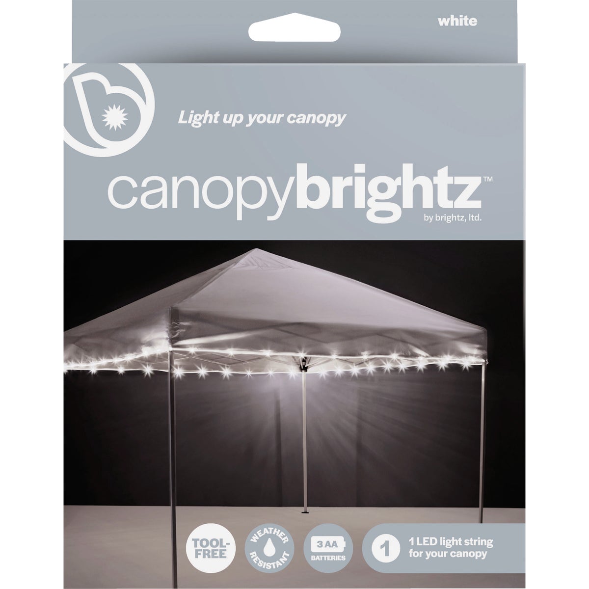 Brightz Canopybrightz 40 Ft. White LED Canopy Rope Light Image 3