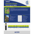 Tenax Deer Net 7 Ft. H. x 100 Ft. L. Polypropylene Deer Fence, Black Image 4