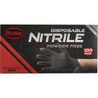 Boss Large Black Nitrile 4 Mil Disposable Gloves (100-Pack) Image 3