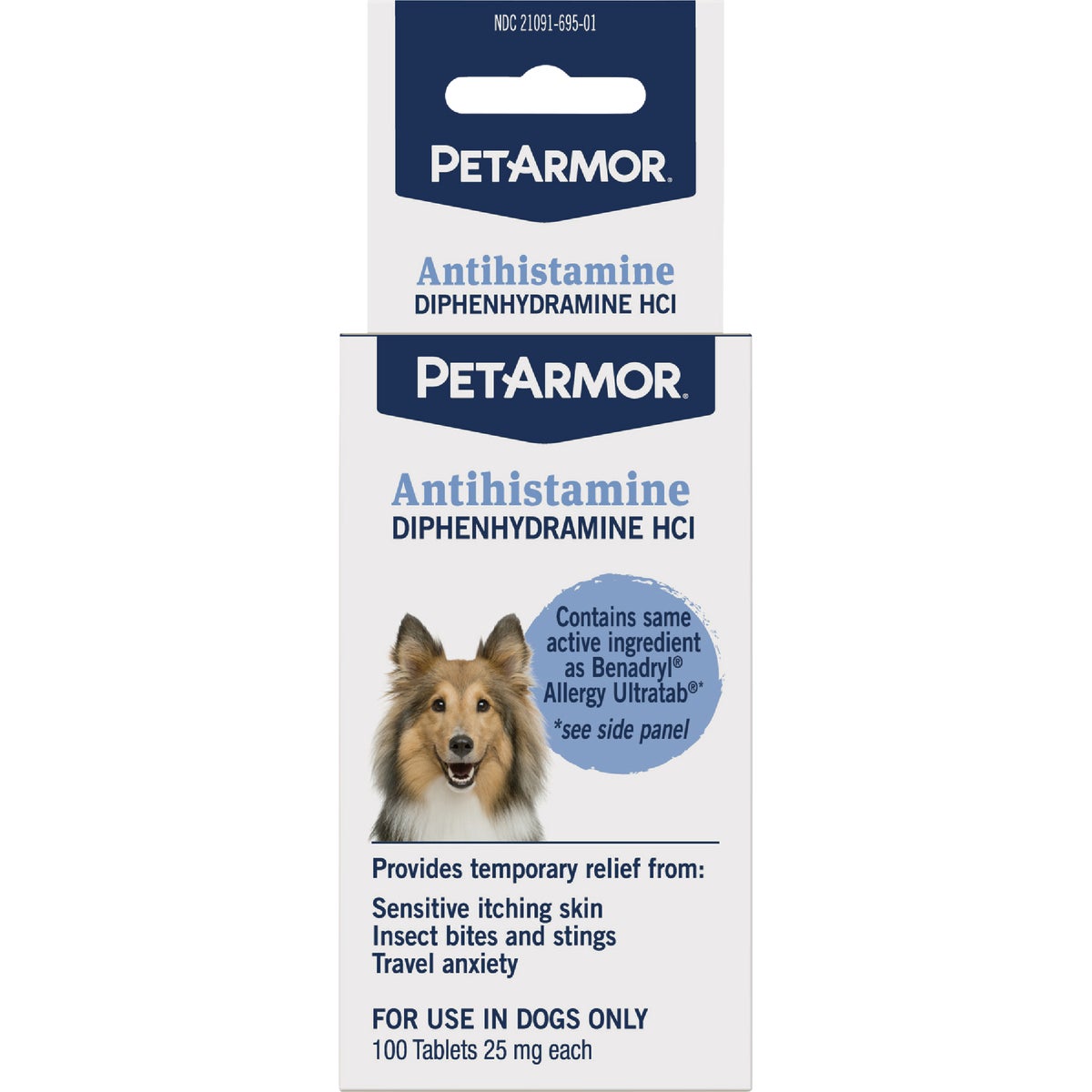 PetArmor Antihistamine Tablets for Dogs (100-Pack)