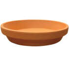 Deroma 6.7 In. Red Terracotta Clay Standard Saucer Image 1