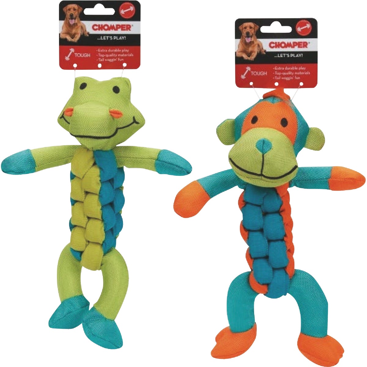 Boss Pet Chomper Twisterz Ballistic Braided Dog Toy