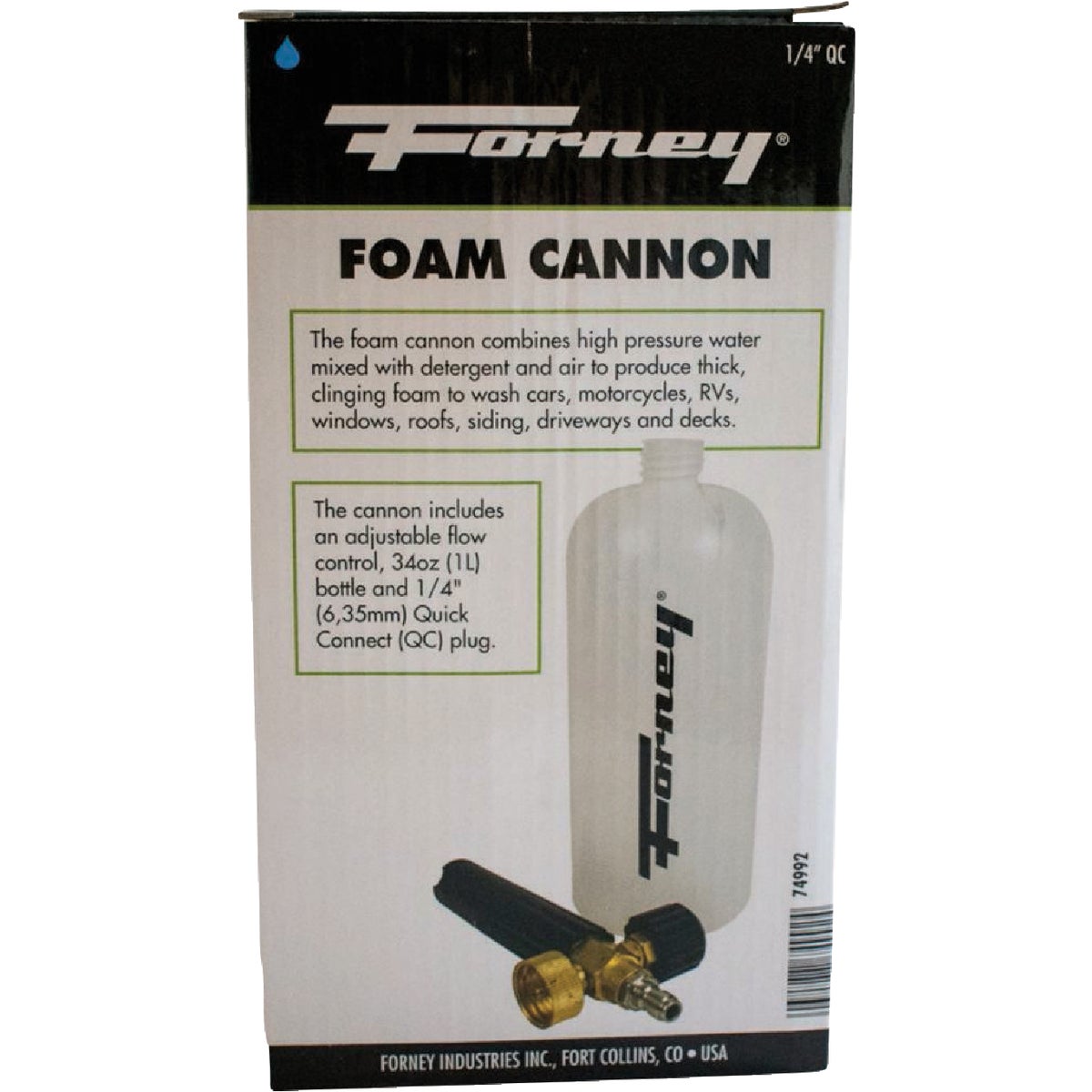 Forney 34 Oz. 1/4 In. Plug Quick Connect Foam Cannon Image 2