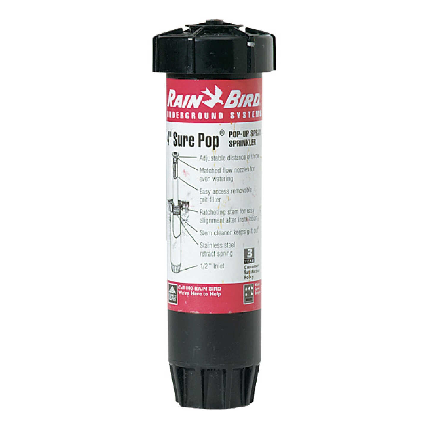 Rain Bird 4 In. 15 Ft. Variable Adjustable Arc High Efficiency Pop-up Head with Pressure Regulator Image 1