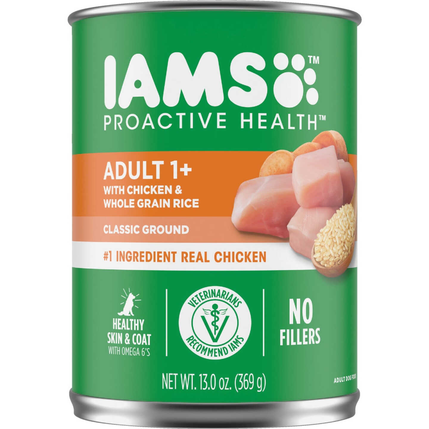 IAMS Proactive Health Chicken & Whole Grain Rice Adult Wet Dog Food, 13 Oz. Image 1
