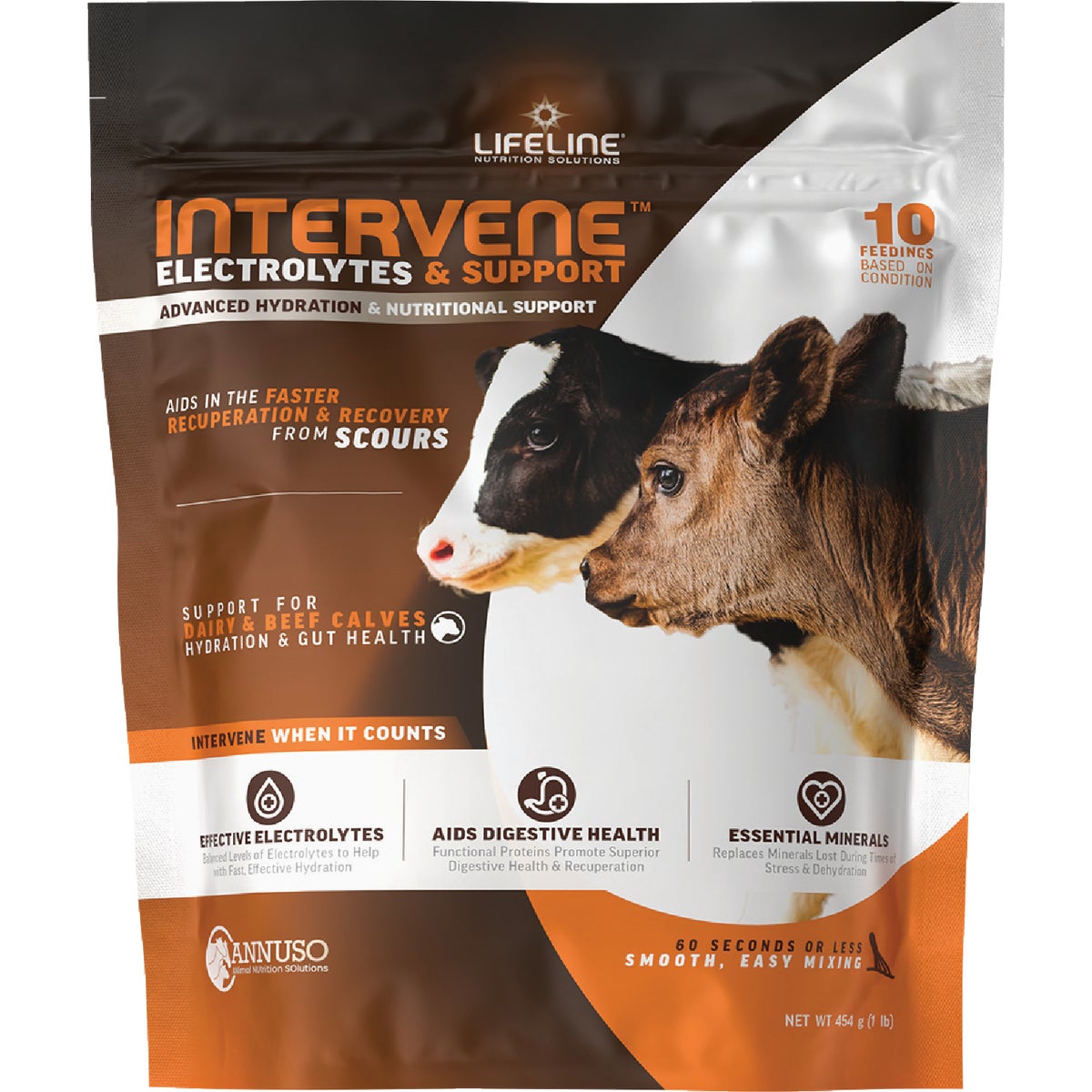 LifeLine Intervene+ 1 Lb. Electrolytes & Support for Calves