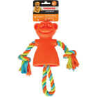 Boss Pet Chomper TPR Large Monkey With Rope Dog Toy Image 3