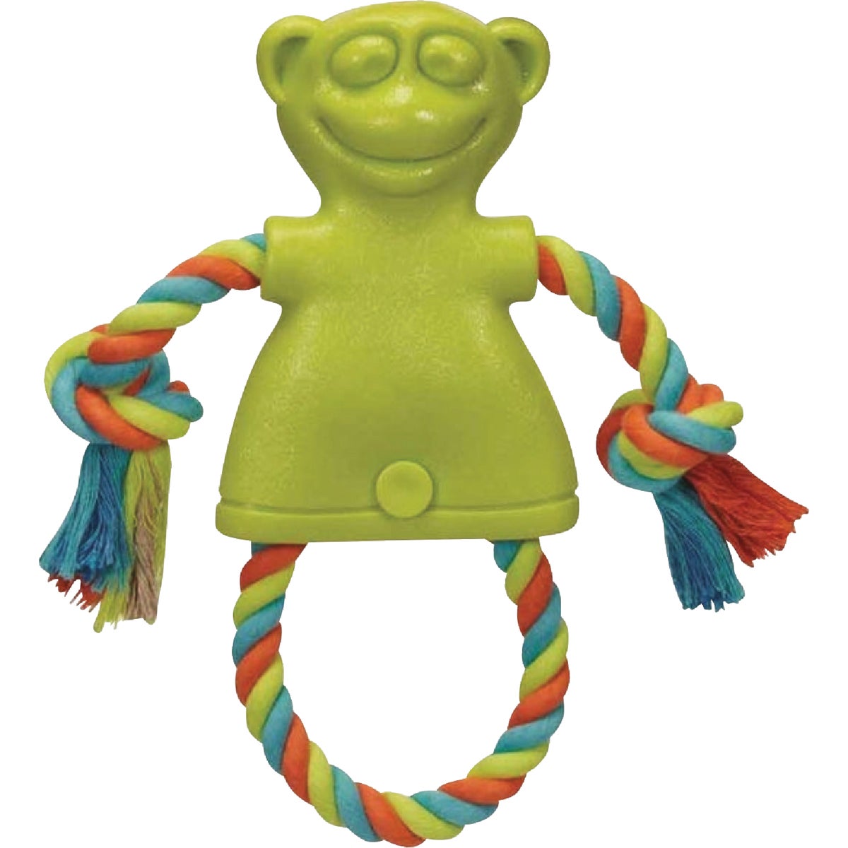 Boss Pet Chomper TPR Large Monkey With Rope Dog Toy