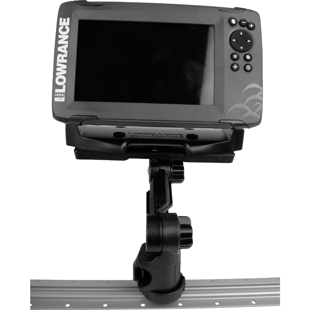 YakAttack Rectangular Fish Finder Mount with Track Mounted LockNLoad Mounting System Image 4