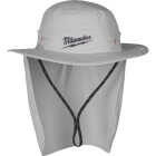 Milwaukee WORKSKIN Small/Medium Gray Sunshade Hat Image 1