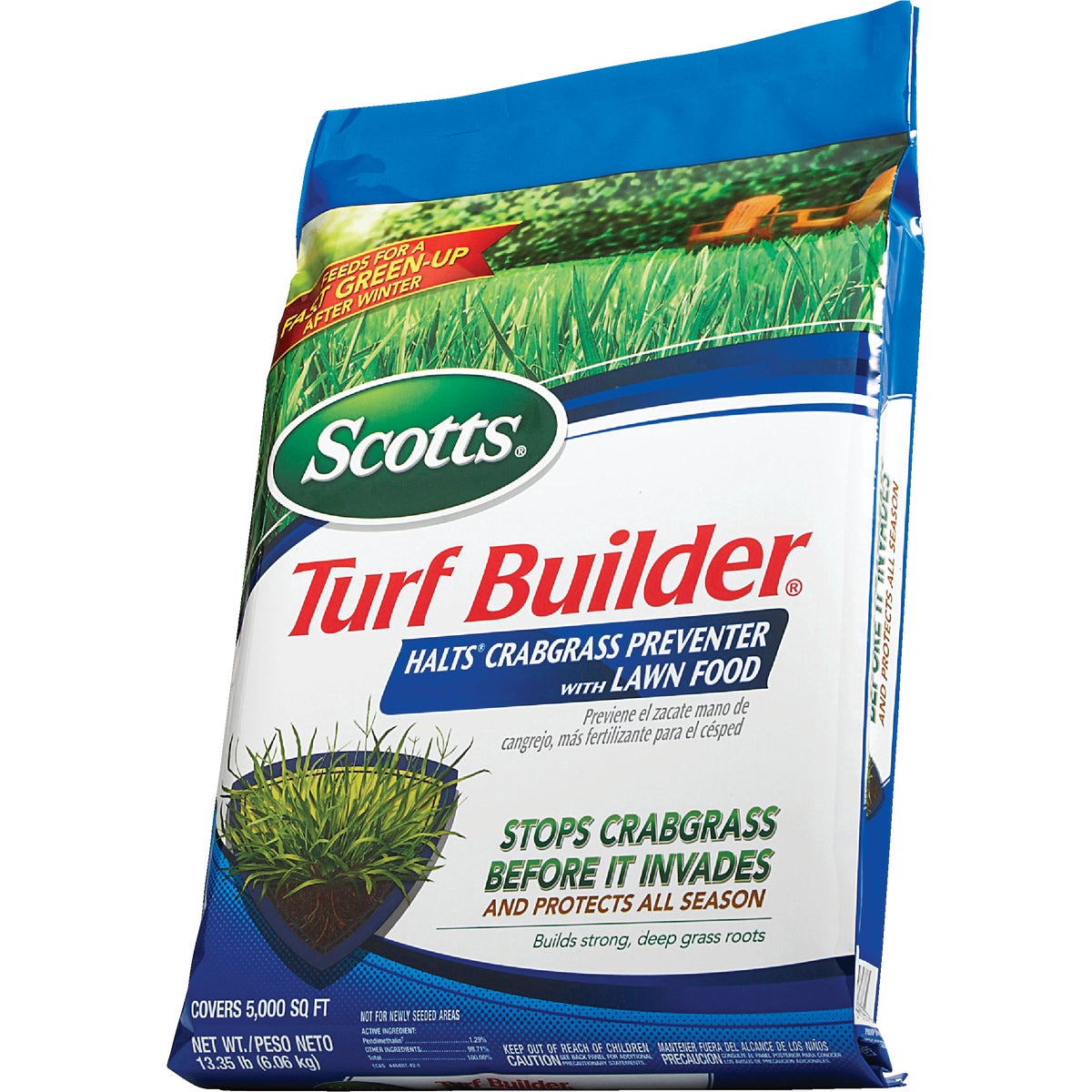Scotts Turf Builder 13.35 Lb. 5000 Sq. Ft. Halts Crabgrass Preventer with Lawn Food Image 13