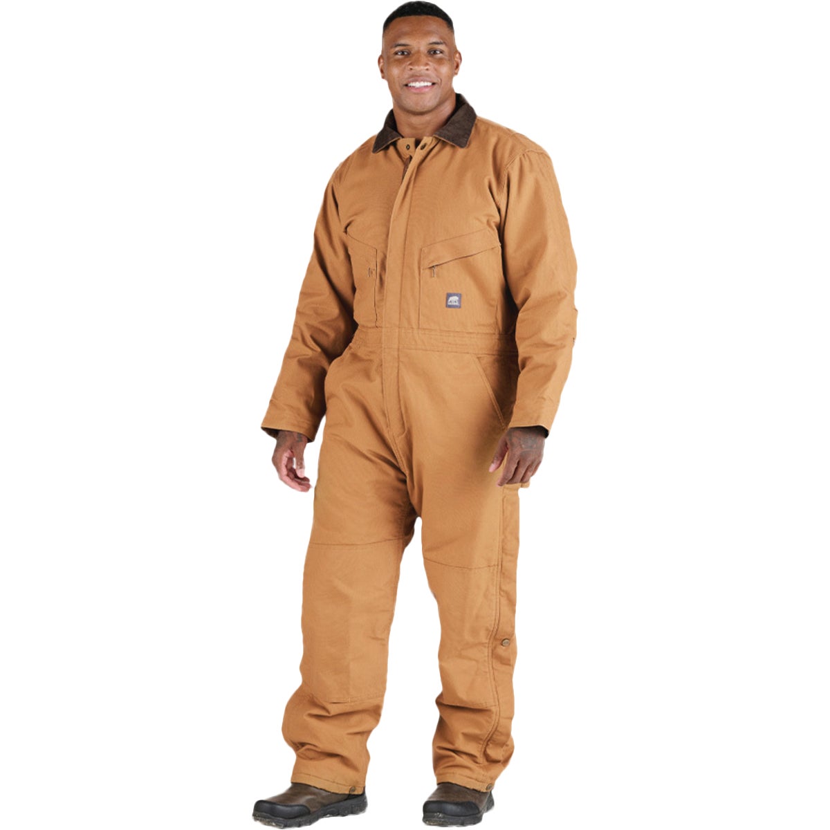Berne Men's XL Brown Heritage Insulated Duck Coverall