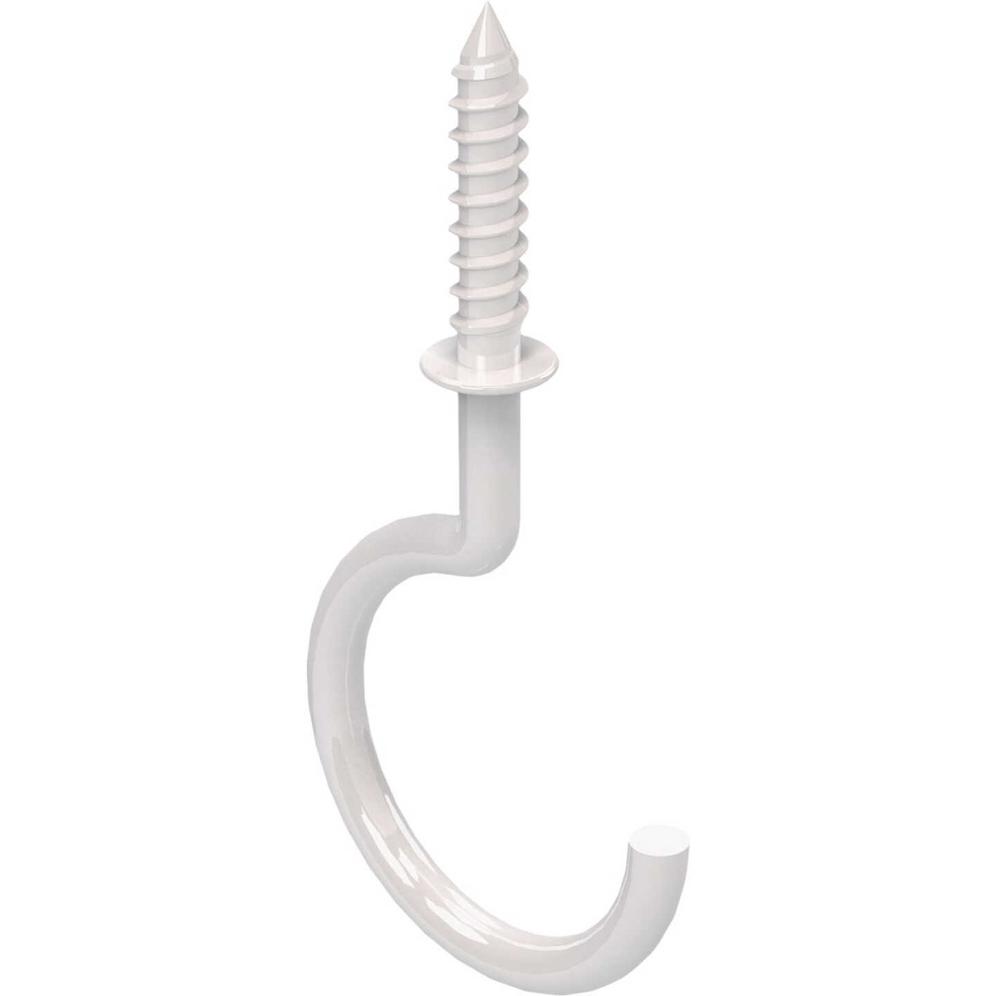 National Hardware White Vinyl-Coated Ceiling Hook (2-Pack) Image 1