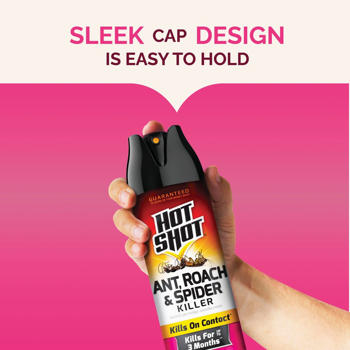 Hot Shot 17.5 Oz. Fresh Floral Scent Aerosol Spray Ant & Roach Killer Plus Germ Killer Image 4